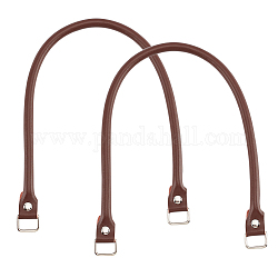 Pandahall Elite 2 шт. ручка для сумки из воловьей кожи, для аксессуаров замены сумочки, кокосового коричневый, 60x1.05x1.35 см