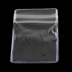 Sacs de verrouillage zip pvc, sacs refermables, sac auto-scellant, rectangle, clair, 6x4 cm, épaisseur unilatérale : 4.5 mil (0.115 mm)