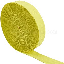 Superfindings 16 m di larghezza banda elastica giallo champagne fascia elastica piatta spessa ultra larga tessitura indumento accessori per cucire per cucire accessori artigianali nastri per abiti fai da te, 30mm
