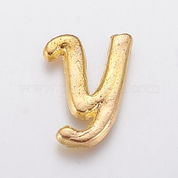 Сплав кабошонов, буквы, золотые, letter.y, Y: 11x8x1 мм