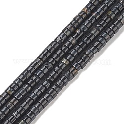 Natürlichen Tigerauge Perlen Stränge, heishi Perlen, Flache Runde / Scheibe, 4x2.50 mm, Bohrung: 0.70 mm