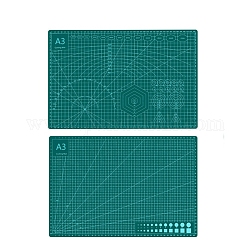 Tapete de corte de plástico a3, tabla de cortar, para el arte artesanal, Rectángulo, cian oscuro, 30x45 cm.