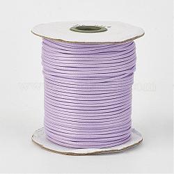 Eco-Friendly Korean Waxed Polyester Cord, Thistle, 1mm, about 169.51~174.98 Yards(155~160m)/Roll