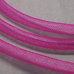 Пластиковый сетчатый шнур, средне фиолетовый красный, 8 мм, 30 ярдов