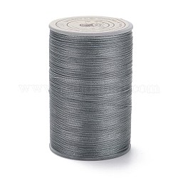 ラウンドワックスポリエステル糸ストリング  マイクロマクラメコード  ツイストコード  革縫い用  銀  0.3~0.4mm  約174.98ヤード（160m）/ロール