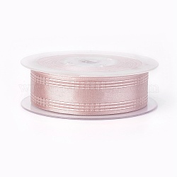 Einseitiges Polyester-Satinband, mit Texturkante, rosa, 1-1/2 Zoll (38 mm), etwa 50 yards / Rolle (45.72 m / Rolle)