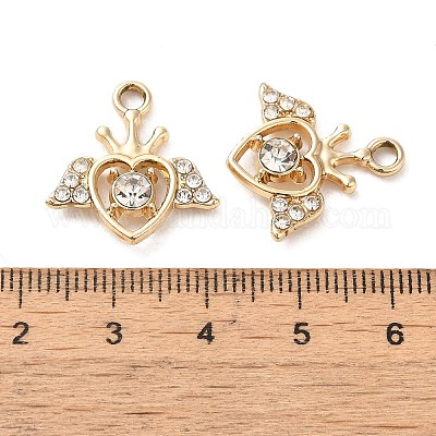 Legierung rhinestone-anhänger&nbsp;PALLOY-P303-03C-G-1