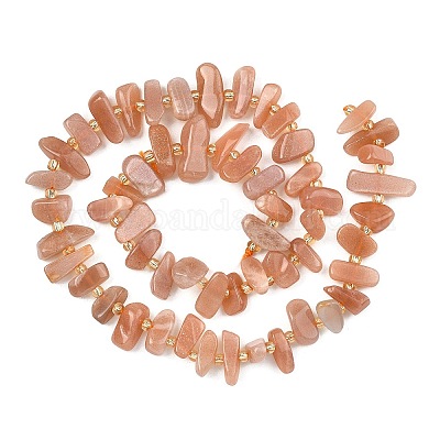 Natürliche sunstone Perlen Stränge&nbsp;G-F821-A04-01-1