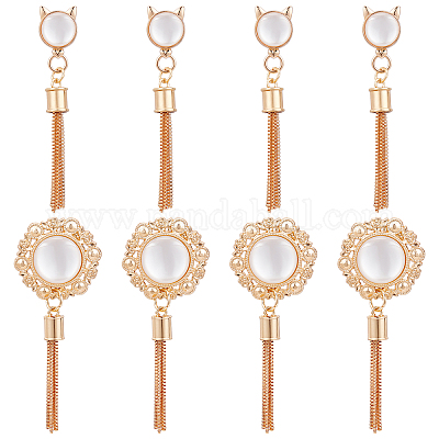  WADORN 10 Colors PU Leather Tassel Charms, Colorful