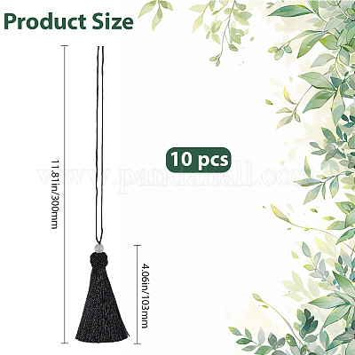 Polyester Quaste Anhänger&nbsp;FIND-WH20031-12C-1