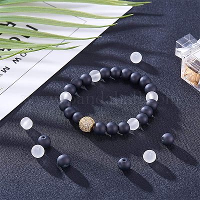 Perle di vetro trasparente&nbsp;GLAA-NB0001-01-1