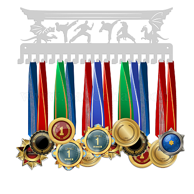Ph pandahall taekwondo porte-médaille argent médaille cintre
