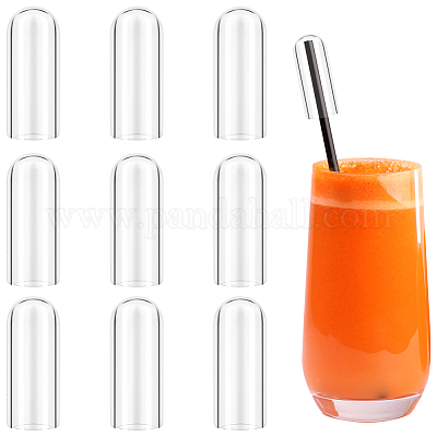 10 Stück staubdichte Strohkappe aus Glas&nbsp;AJEW-GA0006-69-1