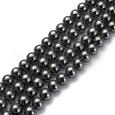 Hematite Beads, Non-Magnetic, 8mm Round, 15 Inch Strand