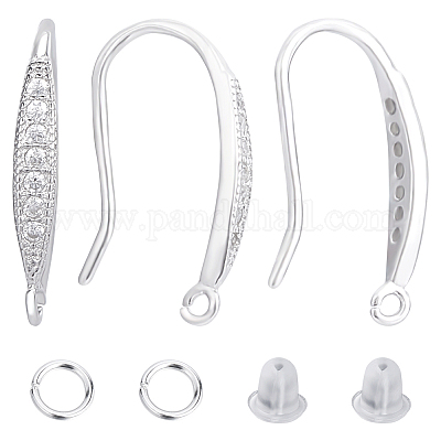 Coppia Orecchini A Perno Argento 925 Doppio Piercing &ndash; Fatto A Mano, Con Confezione Regalo