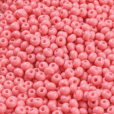 Imitation jade 3/0 perles de verre&nbsp;SEED-Z001-A-B15-1