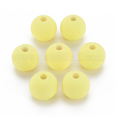 Perles acryliques de style caoutchouté&nbsp;MACR-T042-04B-01F-1