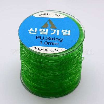 Korean Elastic Crystal Thread, Medium Sea Green, 0.6mm, about 328.08  yards(300m)/roll