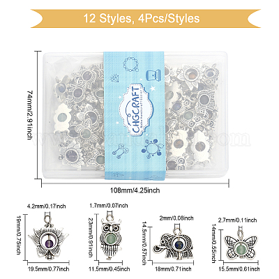 Set 55 Ciondoli Per Resina GIAK - Forme Geometriche, Per Bracciali, Collane E Orecchini Fai Da Te - Foto 9