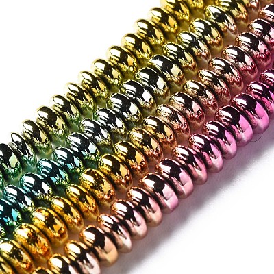 Wholesale Electroplate Non-magnetic Synthetic Hematite Beads Strands 