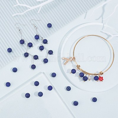 Synthetik Lapislazuli Perlen Stränge&nbsp;G-AR0002-39-1
