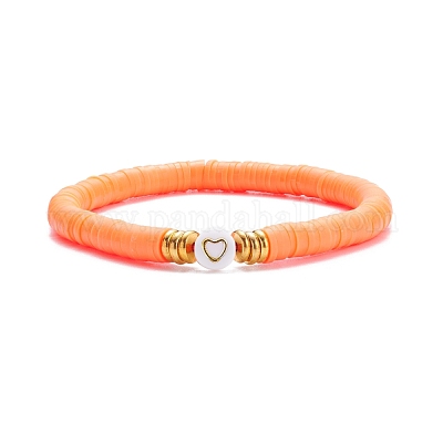 Set di braccialetti elastici da surfista heishi in argilla polimerica fatti a mano a 4 colori all'ingrosso