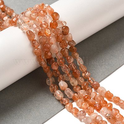Natürliche sunstone Perlen Stränge&nbsp;G-L608-A04-01-1