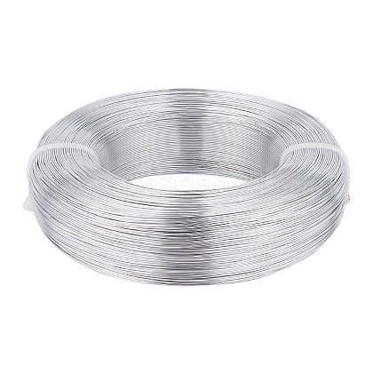 BENECREAT 1492 Feet 22 Gauge(0.6mm) Silver Wire Bendable Metal Sculpting Wire for Beading Jewelry Making Art and Craft Project AW-BC0003-18P-1