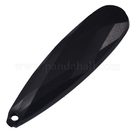 Black Drop Acrylic Pendants X-PL556Y-22-1