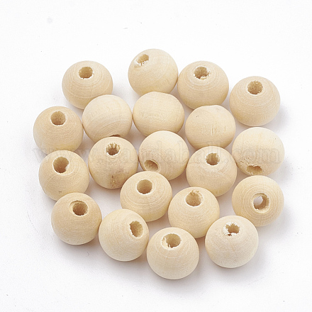 Perles de bois non finies X-WOOD-N002-11A-LF-1