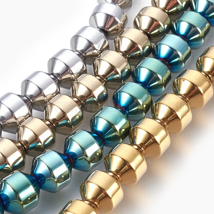 Chapelets de perles hématite électrolytique synthétique sans magnétique G-E498-12B-1