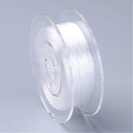 Hilo de cristal elástico plano teñido ecológico japonés EW-F005-0.6mm-02-1