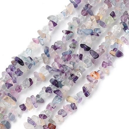 Natural Fluorite Beads Strands G-G0003-B30-1