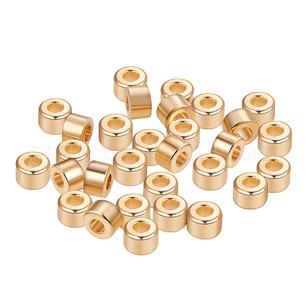 BENECREAT Brass Beads KK-BC0004-19G-1