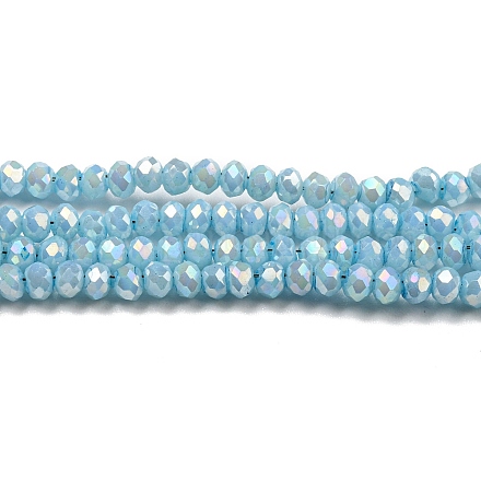 Cuisson opaque de perles de verre peintes DGLA-F002-03C-1