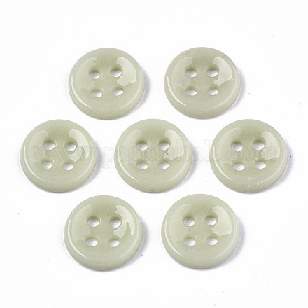 4-Hole Handmade Lampwork Sewing Buttons BUTT-T010-01E-1