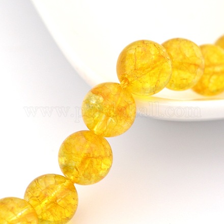 Chapelets de perles rondes en cristal de quartz naturel G-P088-03-6mm-1