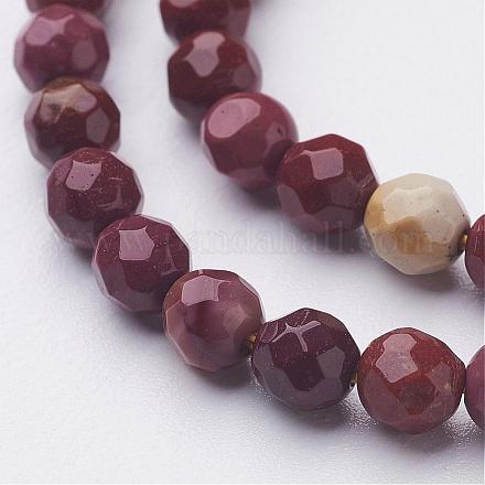 Natural Mookaite Bead Strands G-G947-16-4mm-1