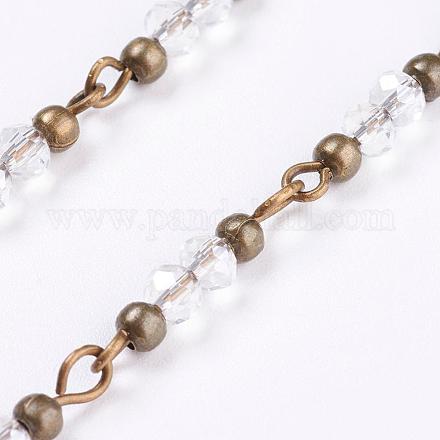 Handmade Glass Beaded Chains X-AJEW-JB00320-01-1