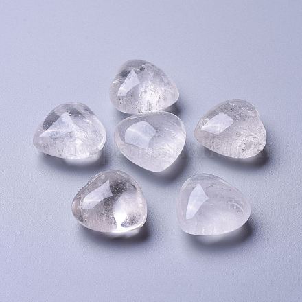 Натуральный кристалл кварца сердце любовь камень G-K290-11-1