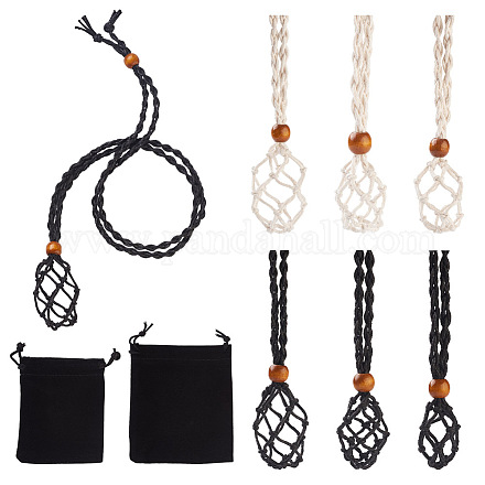 Yilisi 6 шт. регулируемый плетеный вощеный шнур макраме мешочек для изготовления ожерелья FIND-YS0001-10-1