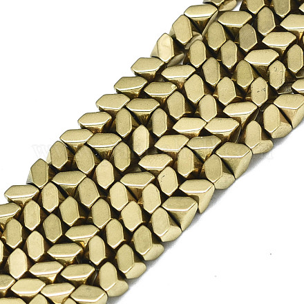 Electroplate Non-magnetic Synthetic Hematite Beads Strands G-S352-76-1