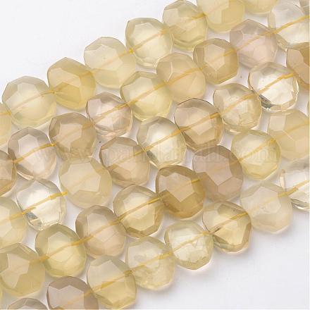 Natural Lemon Quartz Beads Strands G-D826-16-1