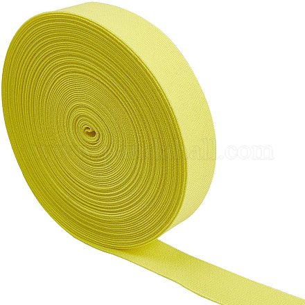 Superfindings 16 m di larghezza banda elastica giallo champagne fascia elastica piatta spessa ultra larga tessitura indumento accessori per cucire per cucire accessori artigianali nastri per abiti fai da te EC-WH0016-A-S029-1