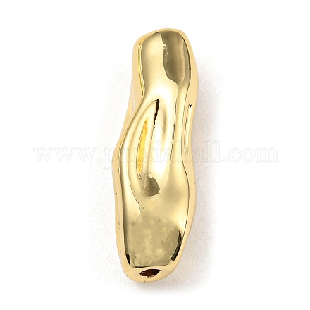 真鍮製チューブビーズ  ゴールドカラー  18.5x5.5x6mm  穴：1.2mm KK-D039-01A-G-1