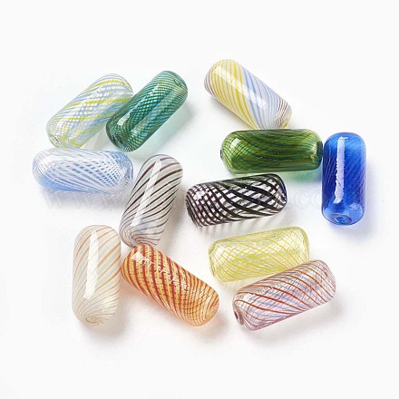 Handmade Blown Glass Beads DH009Y-1-1