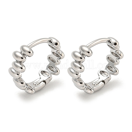 Boucles d'oreilles en laiton EJEW-L211-010F-P-1