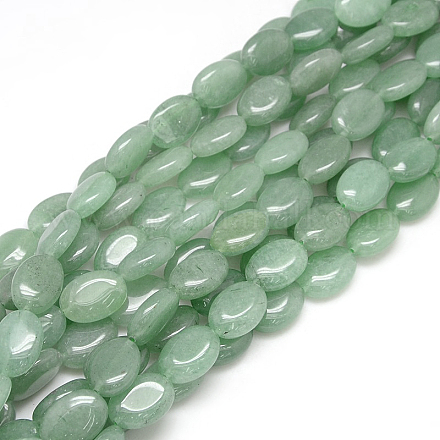Природных драгоценных камней зеленого авантюрин бисер пряди X-G-L164-A-04-1
