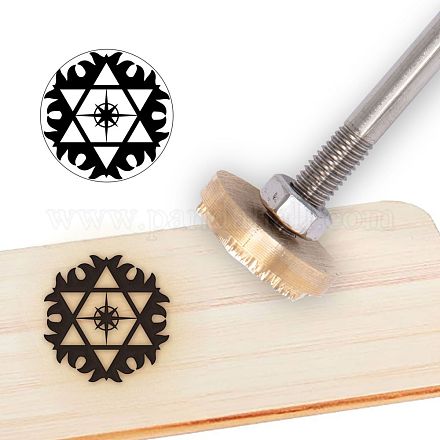 Stamping Embossing Soldering Brass with Stamp AJEW-WH0113-15Y-1