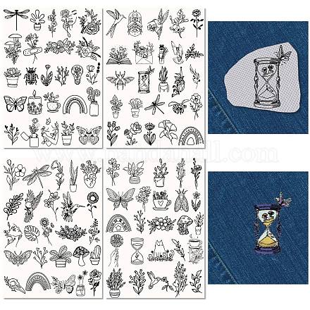 Non-Woven Embroidery Aid Drawing Sketch DIY-WH0538-008-1